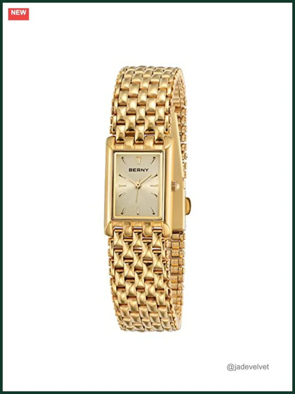 Luxury Gold Watch for Women - Stainless Steel Bracelet, Quartz